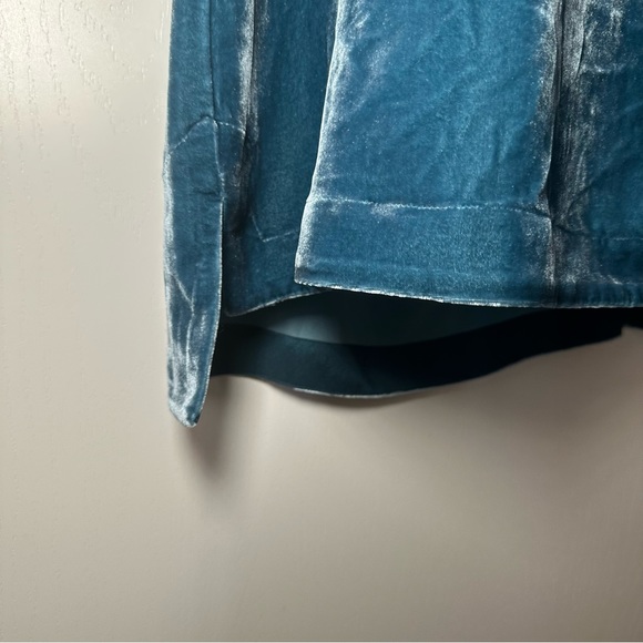 Sundance The Best Spring Velvet T-Shirt Dress Ever Teal/Blue Color- Size Small - Picture 7 of 11